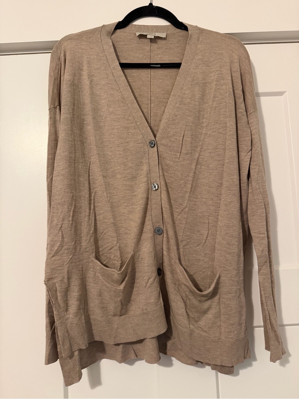 LOFT Lightweight V-Neck Button Front Cardigan